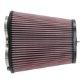 K&N Universal Clamp-On Air Filter 3-1/8in Dual FLG  8-7/8in X 5-3/16 B 6-1/4in X 4IN T, 9inH W/STUD