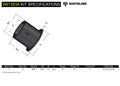 Whiteline Plus 6/94-7/98 Legacy / 4/93-06 Impreza Rear Front Trailing Arm Bushing Kit