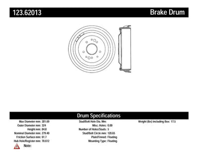 C-TEK Standard Brake Drum