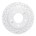DFC 11-26 Hyundai Elantra Coupe Rear Left Drilled & Slotted Geoperformance Rotor