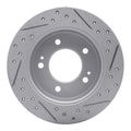 DFC 11-26 Hyundai Elantra Coupe Rear Left Drilled & Slotted Geoperformance Rotor