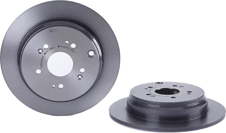 Brembo 07-09 Acura RDX/05-16 Honda CR-V Rear Premium UV Coated OE Equivalent Rotor