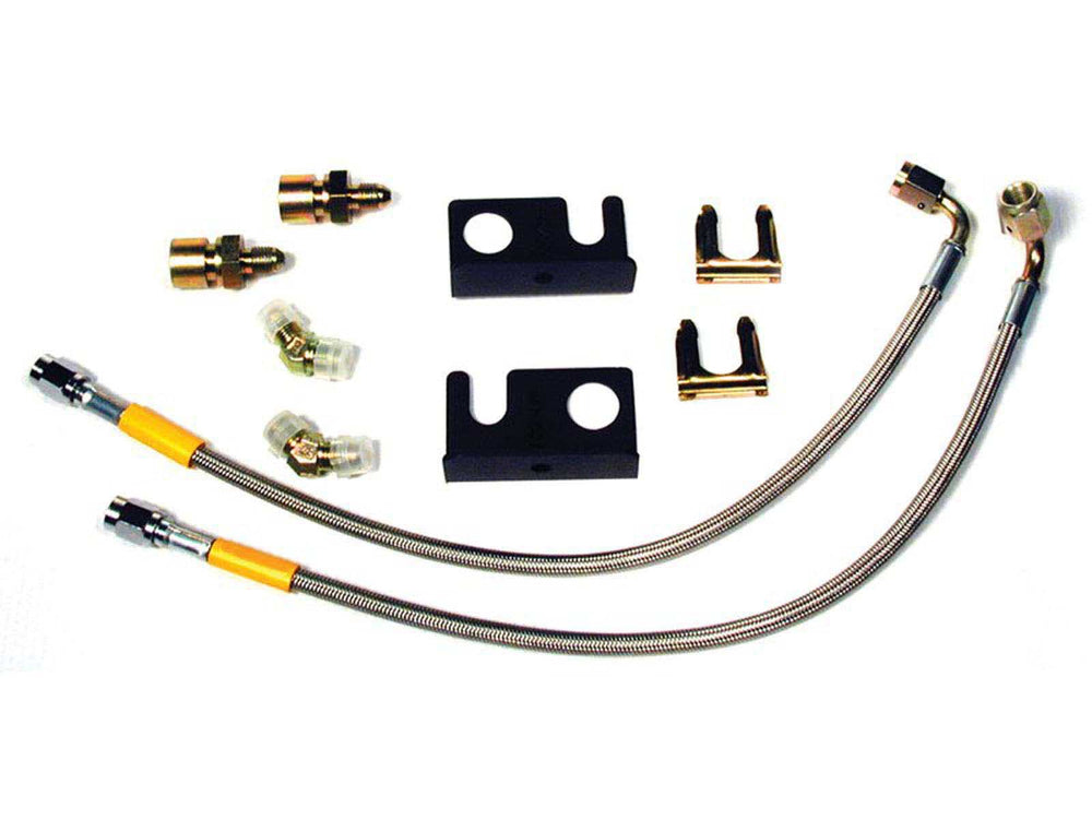 Wilwood GM 1500/2500 Rear (w/13in Rotor) 10in OAL Flexline Brake Hose w/Fittings