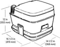 TOILET PRTBL 962-PARCH
