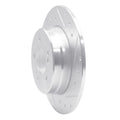R1 Concepts Brake Rotor Drilled and Slotted Silver Fits Chrysler Crossfire