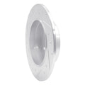 R1 Concepts Brake Rotor Drilled and Slotted Silver Fits Chrysler Crossfire