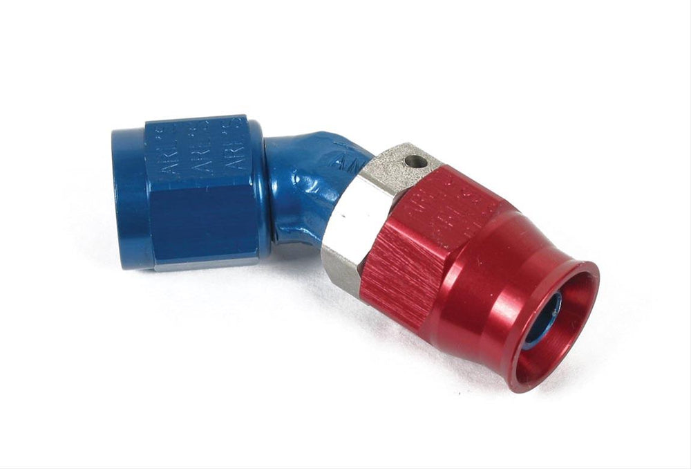 -8 45 Deg Alum LP Adj Hose End