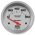 GAUGE OIL PRESSURE 2 5/8IN 80PSI ELECTRIC MARINE SILVER