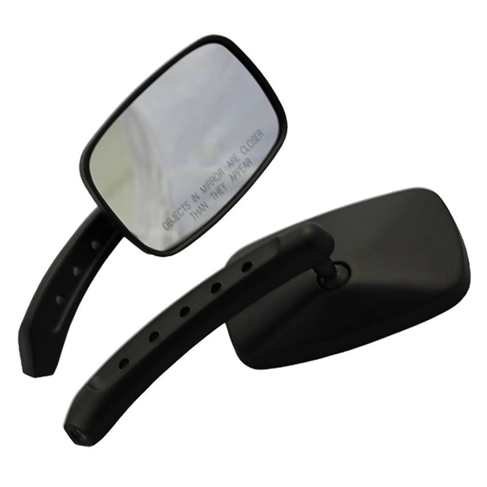 MOTORCYCLE RECTANGLE SMALL MIRROR KITBLACK