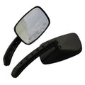 MOTORCYCLE RECTANGLE SMALL MIRROR KITBLACK