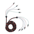 RCA V12 SERIES 4CHANNEL AUDIO CABLE 17 FT
