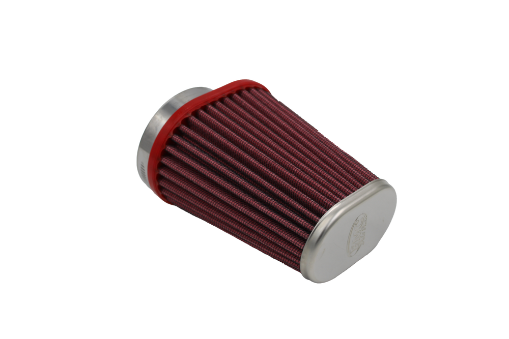 BMC Conical Carburetor Filter w/Chrome Top - Center 55mm Inlet / 120mm H