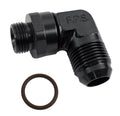 Fragola -12AN x 7/8 - 14 (10) 90 Degree Swivel - Black