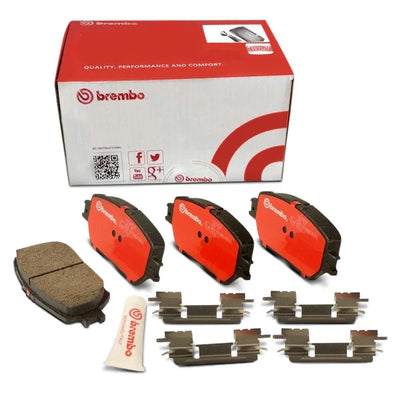 Brembo 08-13 BMW 135i Rear Premium NAO Ceramic OE Equivalent Pad