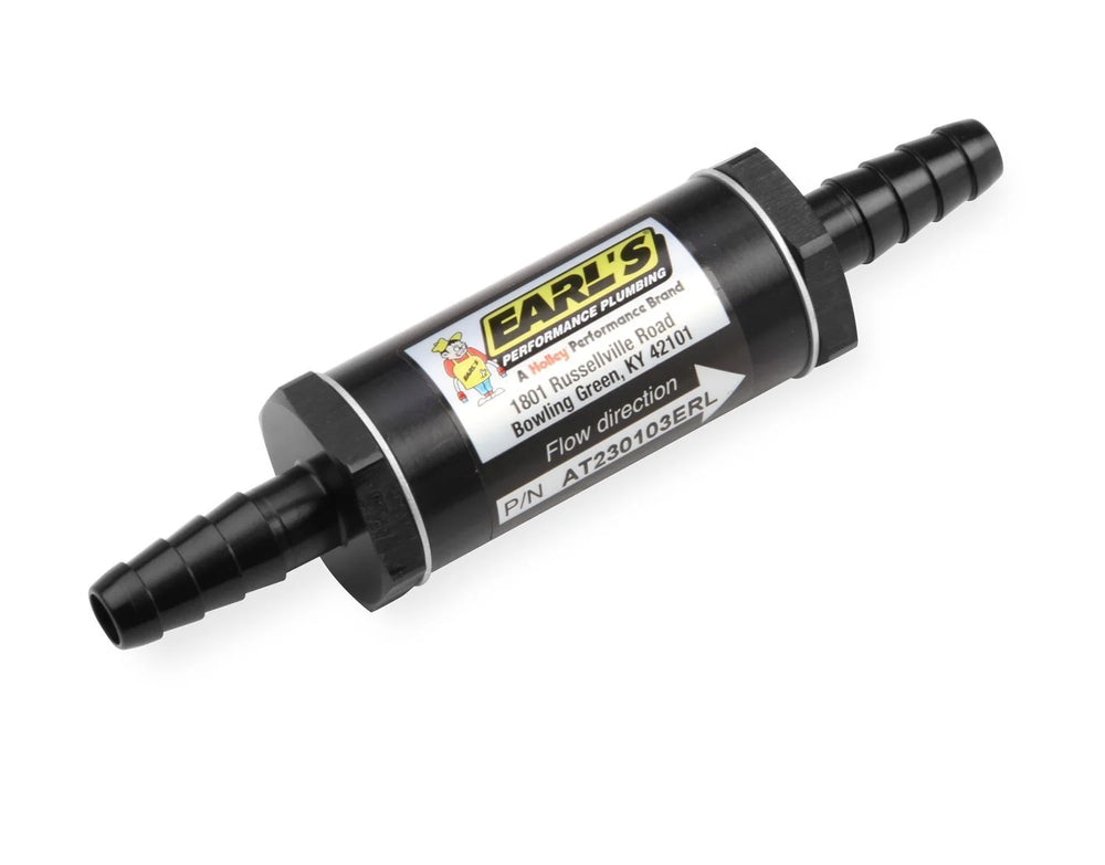 5/16 - 3/8 BARB FUEL FILTER BLACK