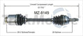 NEW CV AXLE