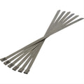 STAINLESS STEEL LOCKING TIES USED TO HOLD EXHAUST WRAP AND OTHER INSULATION