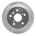 DFC 92-03 Lexus ES300 Rear Left Drilled & Slotted Silver Brake Rotor