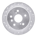 DFC 92-03 Lexus ES300 Rear Left Drilled & Slotted Silver Brake Rotor