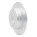 R1 02-04 Honda CR-V Rear Right Drilled & Slotted Silver Brake Rotor