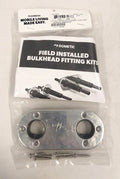 FIELD INSTALLED BULKHEAD FITTING KIT DUAL HOSE STAINLESS STEEL COVER PLATE