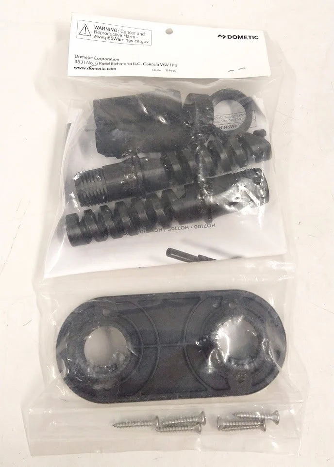 FIELD INSTALLED BULKHEAD FITTING KIT DUAL HOSE STAINLESS STEEL COVER PLATE