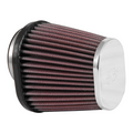 K&N Universal Clamp-On Air Filter / 2-1/8in O/S