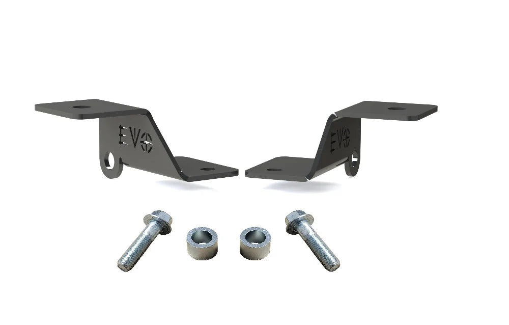 Jeep Wrangler 392 Gladiator Mojave A Pillar Ditch Light Mounts Pair Black