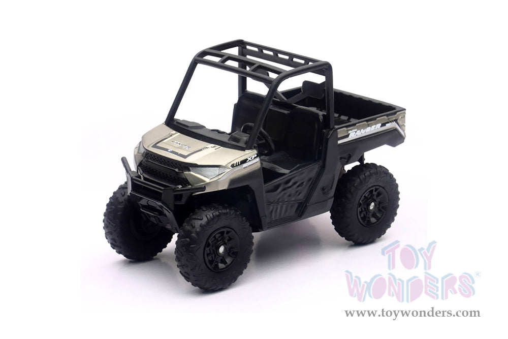 New Ray Toys Pickup Toy Hauler w/Polaris Vehicles (Blue RZR and Red Ranger)