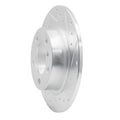 R1 Concepts Brake Rotor Drilled and Slotted Silver Fits Mini Cooper