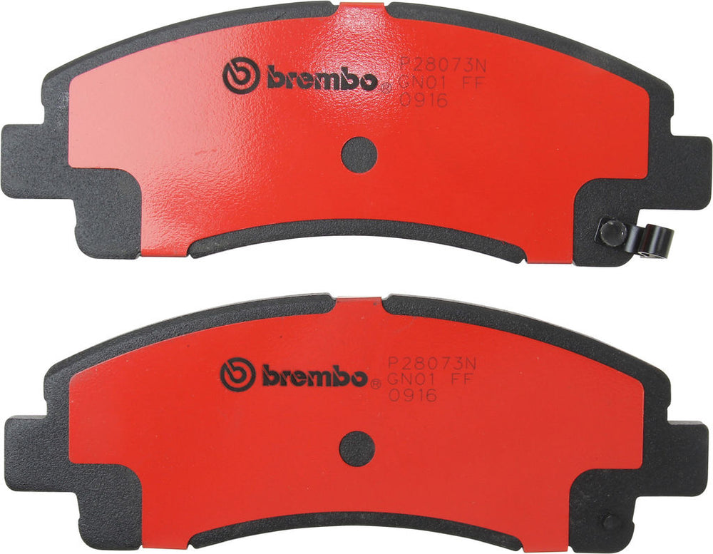 Brembo 09-14 Acura TL/06-11 Honda Ridgeline Front Premium NAO Ceramic OE Equivalent Pad