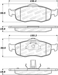 Street Brake Pads w/Shims and Hardware