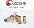 Wheel Mate Muteki SR48 Open End Locking Lug Nut Set of 4 - Neon 12x1.50 48mm