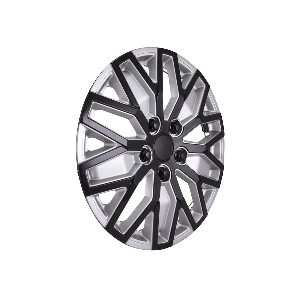 WC 10 U SPOKE, SIL/BLK, 15" SET 4