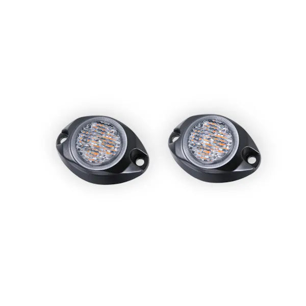 4IN BUILTBRIGHT 4 SLIM BAR STROBE SURFACE MNT STROBE WORK LIGHT AMBER/BLUE (1EA)