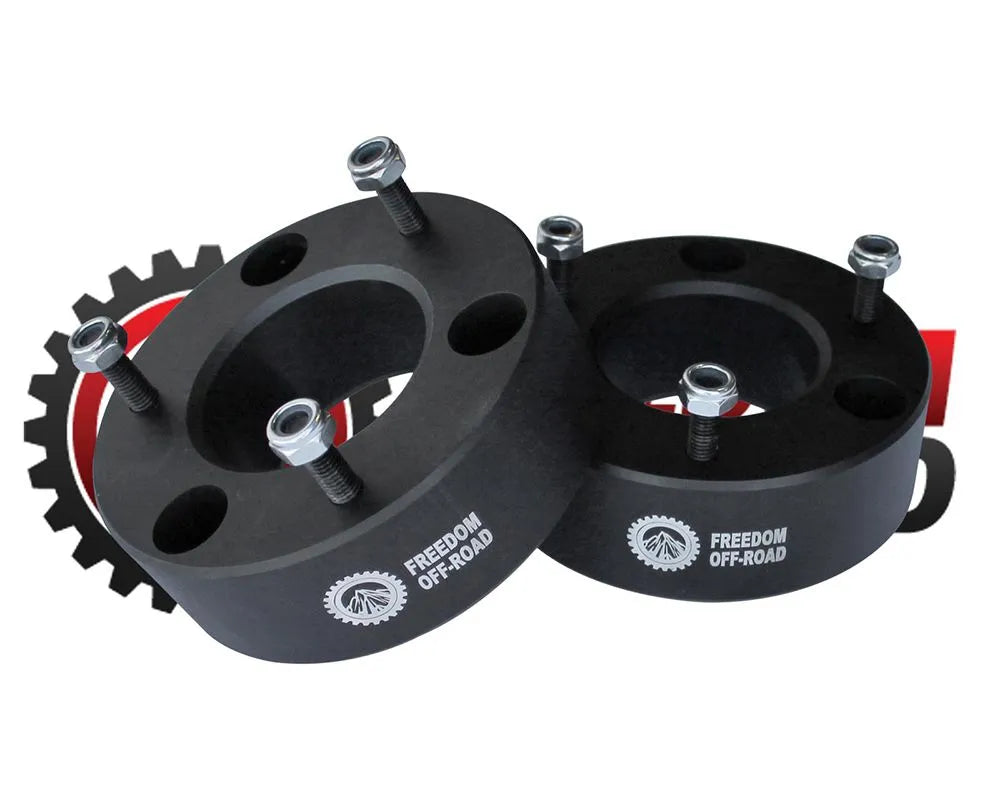 3 Inch Front Strut Spacer 07-20 Escalade 07-20 Escalade ESV 07-13 Escalade EXT 07-13 Avalanche 07-20 Silverado Sierra 1500 07-14 Suburban 1500 15-20 Suburban 07-20 Tahoe 15-20 Yukon XL 07-14 Yukon XL 1500 Freedom Off-Road