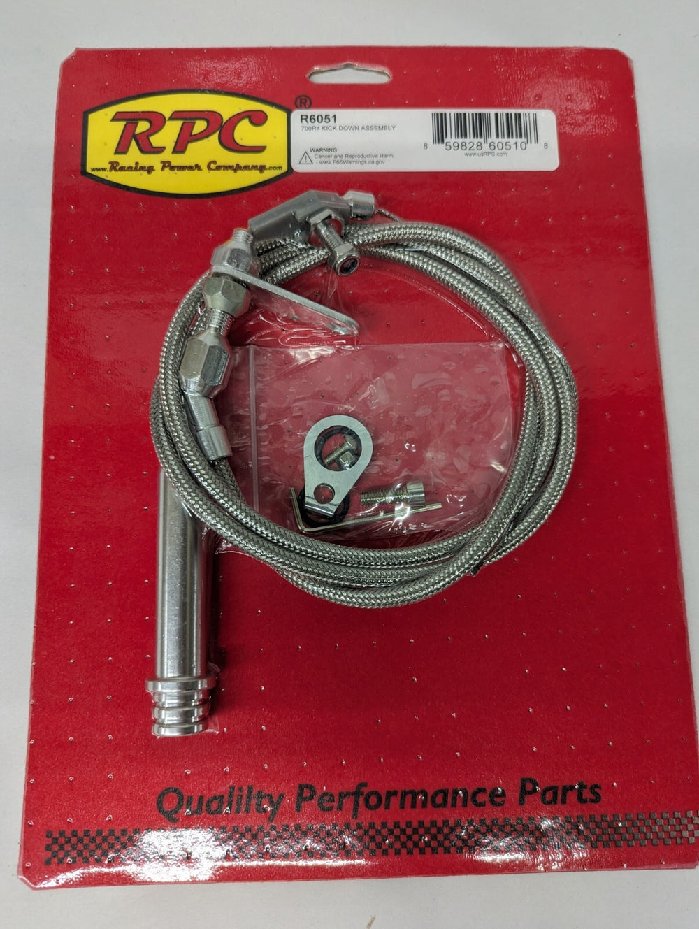 BRAIDED STAINLESS KICK DOWN ASSEMBL