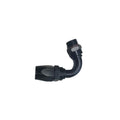 Fragola -10AN Male Rad Fitting x 120 Degree Pro-Flow Hose End - Black