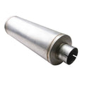 ~(20 lbs. 9X9X3)~ Aluminized 7 in 24 in body; overall 30 in . slotted i.d. 4.02 in / slotted o.d. 4.02 in