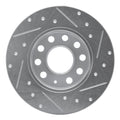 DFC 05-13 Audi A3 Rear Left Drilled & Slotted Silver Brake Rotor