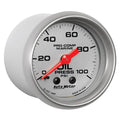 Autometer Marine White 2 1/16in 100 psi Mechanical Oil Pressure Gauge