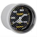 Autometer Marine White 2 1/16in 100 psi Mechanical Oil Pressure Gauge