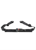 ~(12 lbs. 12X9X3)~ 2in Seat Belts Black Lap Belt Bolt-In (Set of 2)