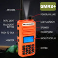 Rugged Radios Rugged GMR2 PLUS - GMRS / FRS Two Way Handheld Radio Safety Orange
