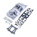 Granatelli LS Twin Injector Bosses Twin 103mm Openings Adapter Billet Intake Manifold - Black