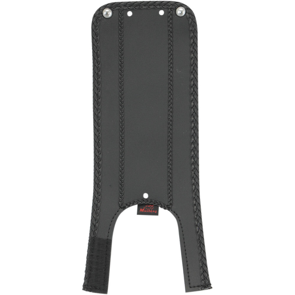Mustang 00-17 Harley Softail w/Square Dash Tank Bib - Black