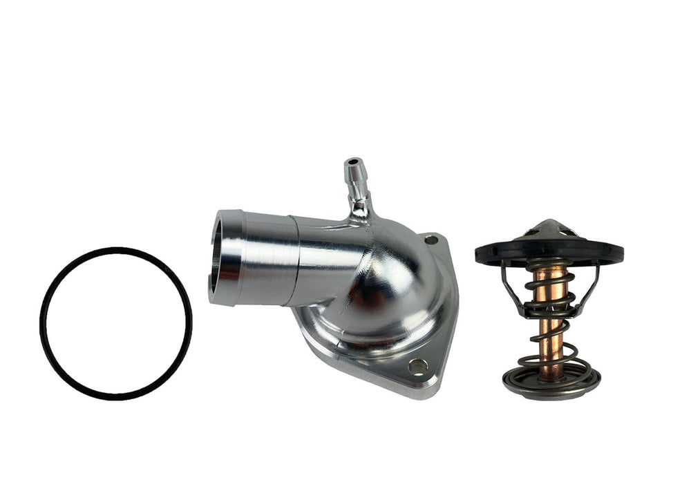 Granatelli 1420 GM LT Billet Thermostat Housing w/160 Deg Thermostat - Black