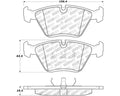 StopTech 95-99 BMW M3 / 01-07 M3 E46 / 89-93 M5 / 98-02 Z3 M series Front Brake Pads