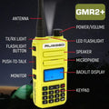 Rugged Radios Rugged GMR2 PLUS - GMRS / FRS Two Way Handheld Radio Safety Yellow