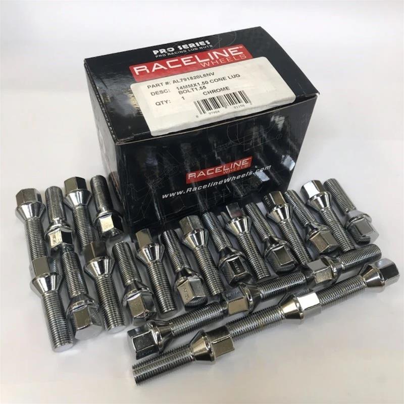 14X1.5 CONE CHROME L/BOLT 1.97 6 LUG KIT NV